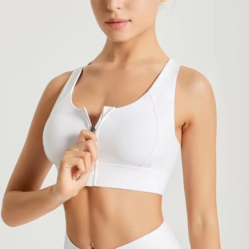 High Impact Shockproof Front Zipper Training Bra
