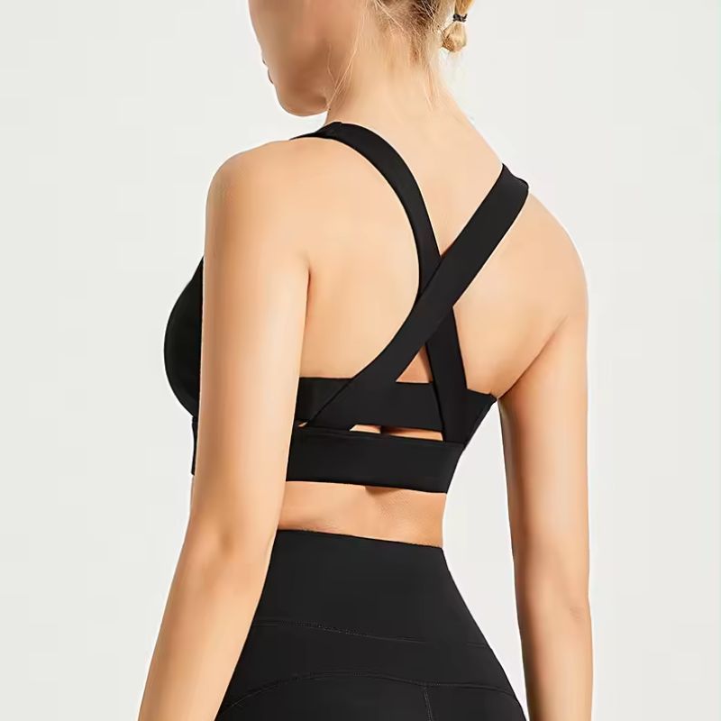 High Impact Shockproof Front Zipper Training Bra