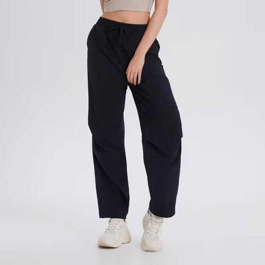 Casual Straight Wide Leg Active Stretch Sports  Pants