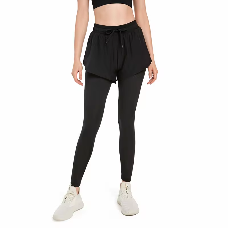 2 In 1 Quick Dry Running Shorts and Leggings