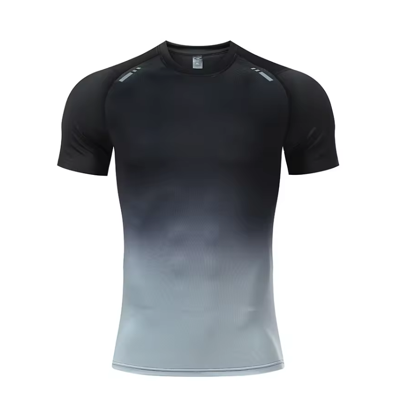 Compression Sports Short Sleeve T Shirts Breathable Quick Dry