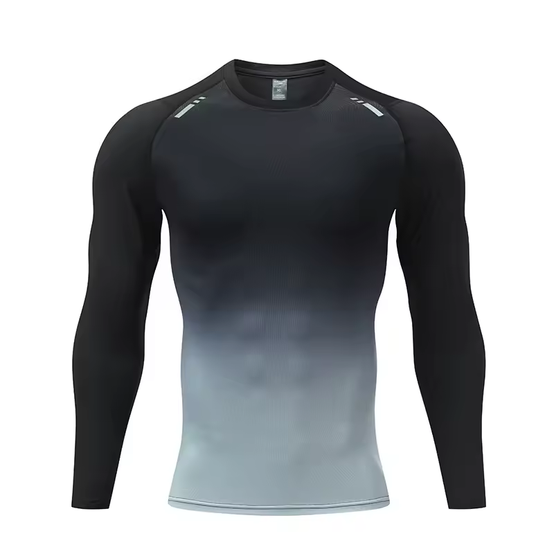 Compression Sports Long Sleeve T Shirts Breathable Quick Dry